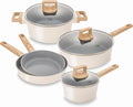 KOCH SYSTEME CS Nonstick Ceramic Cookware Set Nonstick Pots and Pans Set with Stay-Cool Handles Non-toxic Ceramic Kitchen Cooking Set Induction Compatible Dishwasher Safe PFAS and PFOA Free