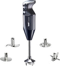 bamix® of Switzerland M200 MAXX 2-Speed Stick Blender/Immersion Blender Black – Multipurpose Blade Beater Whisk Meat Mincer