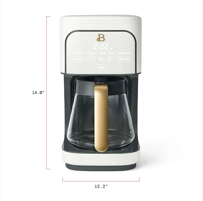 12 Cup Programmable Coffee Maker by Drew Barrymore (white)