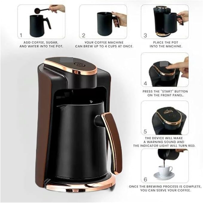 Fit for Touch Electric Coffee Maker - 250ml(US Standard)