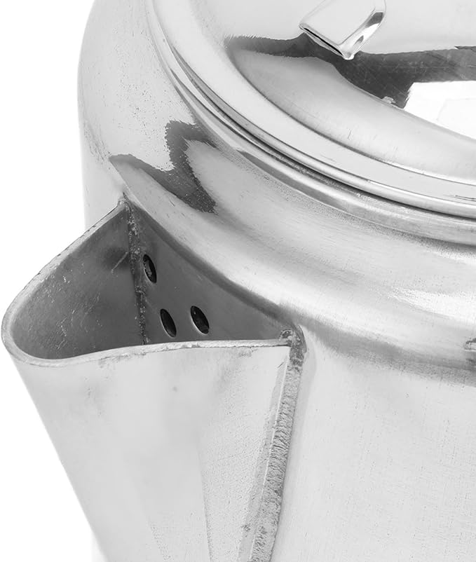 Aluminium Alloy Teapot Stove Top Coffee Percolator with Lid Non Drip Spout Compact Coffee Maker Pot 3L Milk Tea Pot for Home Outdoor