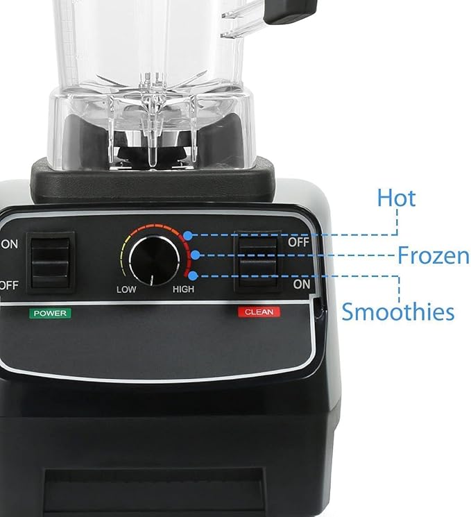 Fully Automatic Fruit Smoothie Maker 2L Professional Blender High Speed Food Blender for Soup Crushed Ice Frozen Dessert Milkshake