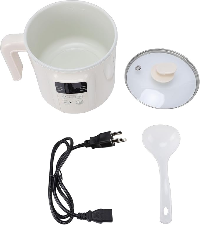 Yosoo Multifunctional Electric Anti Stick Cooker for Noodles Rice Soups Well Sized with Safe Materials Washable Smart Power Off Function (US Plug 110V)