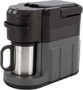Cordless Capsule Espresso Machine – Rechargeable 20V Pump-Pressure Portable Coffee Maker 240 ml Water Tank 140 ml Single-Cup Drip-Style Easy-Clean Black