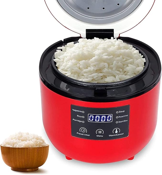Mini 2L Smart Rice Cooker Round Electric De-Sugar Rice Cooker Steamer Multifunctional Student Cooking Kitchen Cooking (#1) (2)