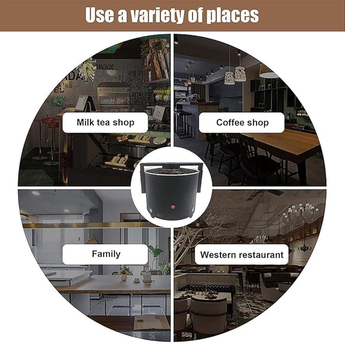 Electric Coffee Bean Cooler 600g Fast Roaster Cooling Machine Coffee Bean Cooling Plate with Stainless Steel Filter Radiator with Stirring Rod for Camping Travel Office 5mmMeshScreen