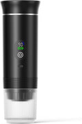 Portable Electric Espresso Machine for Travel 3 In 1 Portable Coffee Maker for Travel 4-6 min Self-Heating Compatible with Ground Coffee &amp Small Capsules for Hiking Camping RV Office