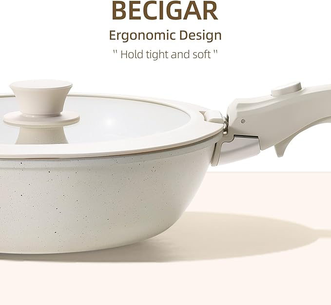 23pcs Ceramic Pots and Pans Set Nonstick Detachable Handle Cookware Induction Kitchen Cooking Set with Removable Handleinclude Frying Pans &amp Saucepans Oven Safe Induction Stackable Set