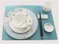 Chinese Flower Pattern Dinnerware Set Bone China Phnom Penh Plates and Bowls Set for Restaurant and Wedding Gifts Dinnerware Plates Set (4)