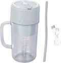 Bnineteenteam 10 Blades Portable Blender Juicer Cup Efficient Rechargeable Multifunctional Juicing Cup with Blades Heads for Outdoor Camping RV Life Patio Dinner Home Daily Life