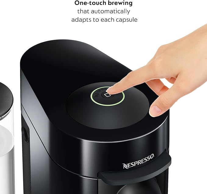De'Longhi Nespresso Vertuo Plus Coffee and Espresso Maker with Milk Frother Ink Black + Nespresso Descaling Kit