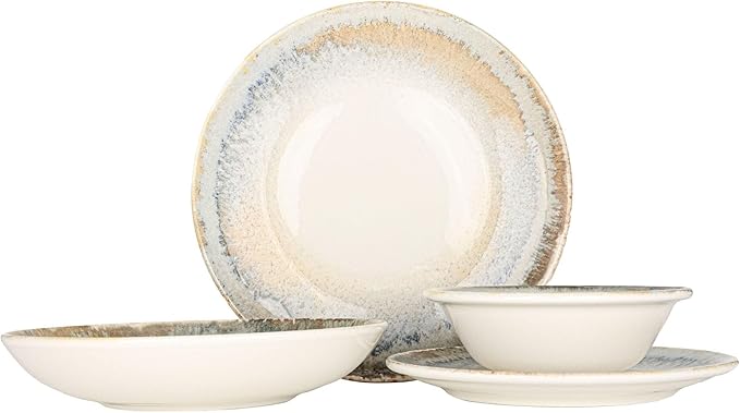 Dinnerware Set (Medium) - Knidos - 24 Pieces - 6 Persons - Porcelain