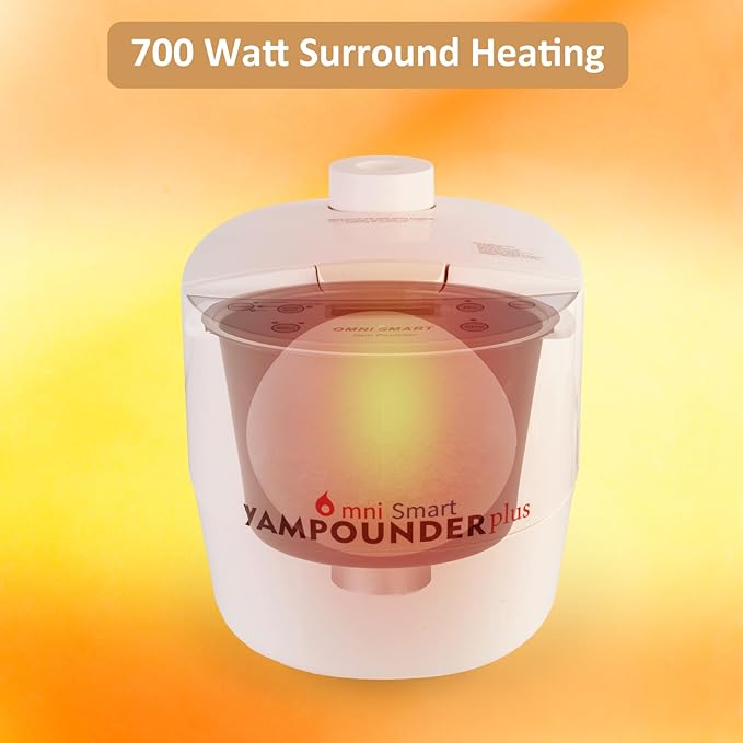 Yam Pounding Machine 3L 700W Electric African Food Cooker to Make Pounded Yam Plantains CocoyamsCassava FuFu COOK AND POUND