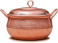 Handcrafted Hammered Copper Cookware Set - Ideal for Copper Chef - Pots and Pans Size