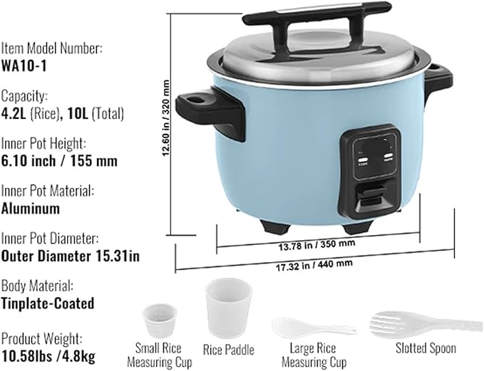 Compatible for SucceBuy Commercial Rice Cooker (8L/10L/13L) - Aluminium Nonstick Inner Pot 24-Hour Keep Warm for Restaurant Buffet(10L)