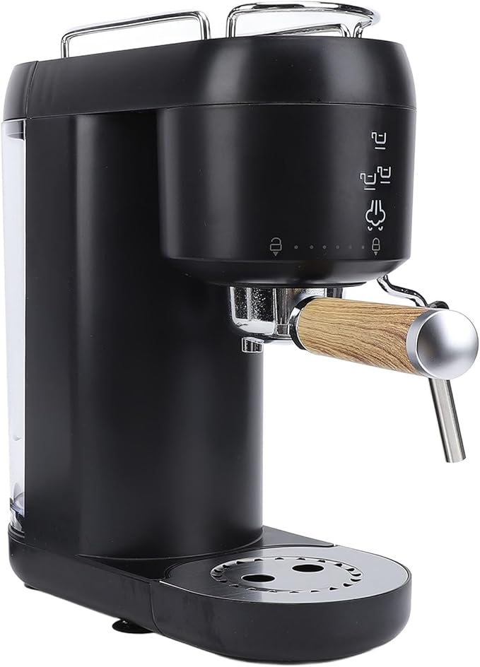 Zerodis 20 Bar Espresso Machine Compact Espresso Coffee Machine with Portafilter Tamper 1400W Intelligent Temperature Control Milk Frother Coffee Machine for Cappuccino (US 110V)