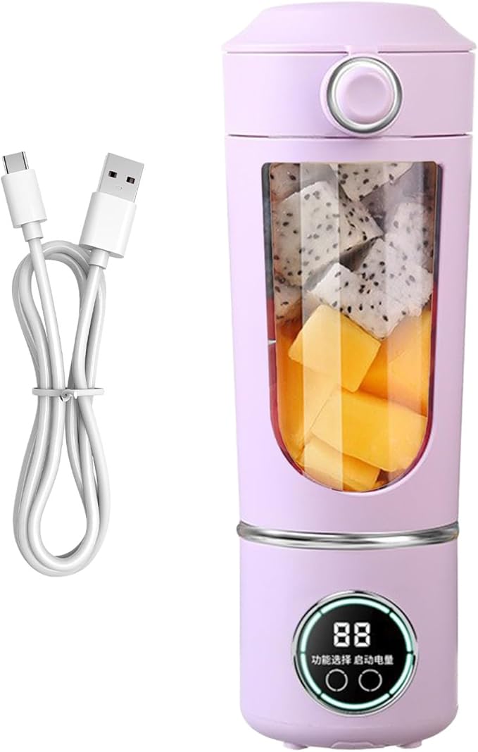 700ml Portable Blender Cup USB Rechargeable Fruit Mixer Personal Juicer With High Speed Motor Mixing Cup For Make Protein Shakes Juices Smoothies Etc