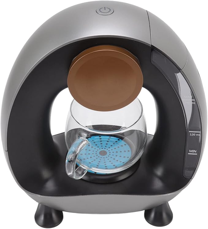 AYNEFY Drip Coffee Maker Stainless Steel and Borosilicate Glass 240ml Water Tank Quiet Hand Washable No BPA Dishwasher Safe Filter and Coasters Suitable for