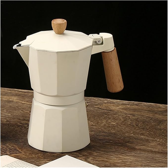 3/6 Cup 150/300ML Aluminum Coffee MakerPot Moka Geyser Makers Kettle Latte Stove Tools(3 Cups)