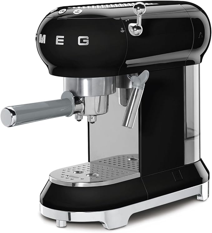 Smeg - Coffee Machine - 11+ - Espresso Coffee Machine - Black