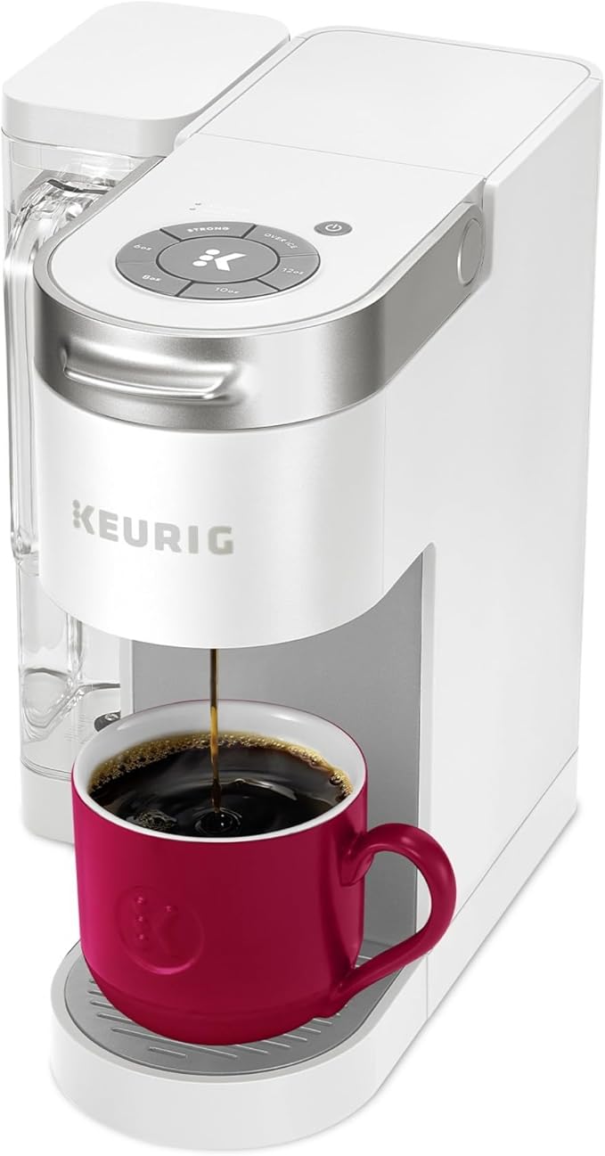Keurig K-Supreme Single Serve K-Cup Pod Coffee Maker MultiStream Technology 4 Brew Sizes 66oz Dual-Position Removable Reservoir White
