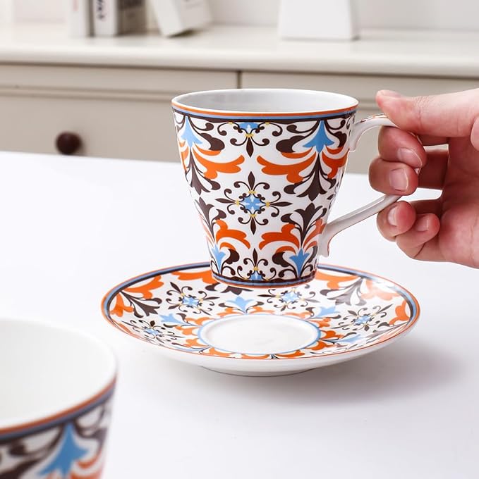 Porlien Bohemian 16-piece Dinnerware Set (Teacup and saucer set)