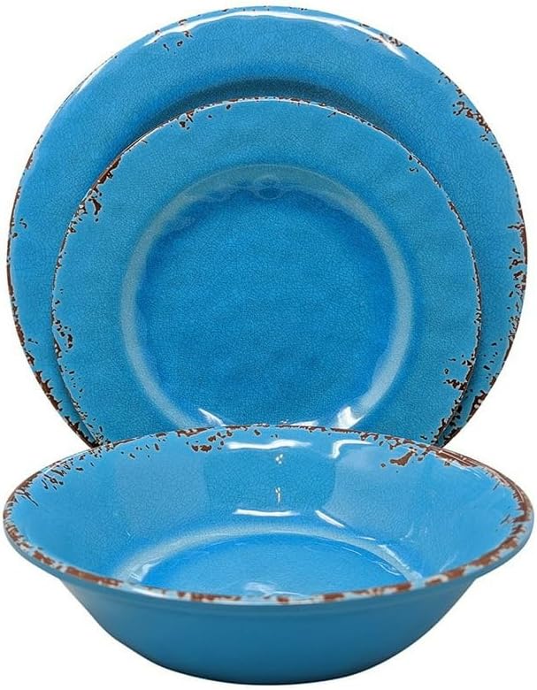 12-Piece Everyday Use Dinner Set Dishes Round Plates Tableware Sets Round Dinnerware Cream Dinner Set