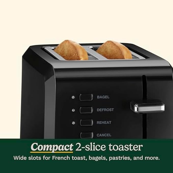 Cuisinart CPT-122BK 2-Slice Compact Plastic ToasterBlack(Pack of 4)