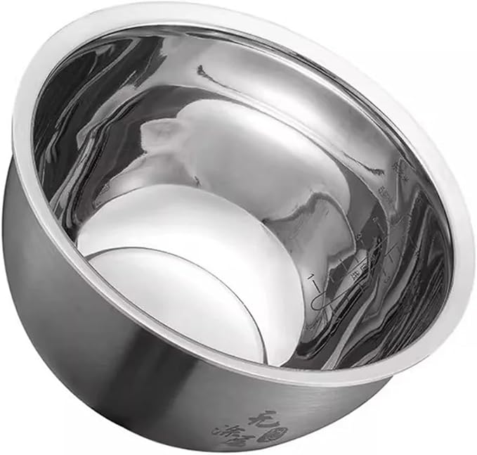 304 Stainless Steel 3L Rice Cooker Inner Bowl Compatible for Xiaomi IHFB01CM Uncoated Thick Kettle Replace The Inner Pot Rice Cooker Electric Rice Cooker Accessories