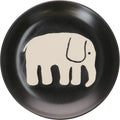 Finlayson FIN143-255 Elephanty Pattern Medium Plate Plate Diameter 5.5 inches (14 cm) Miscellaneous Goods Scandinavian Tableware Women's Present Mother's Day Black Made in Japan