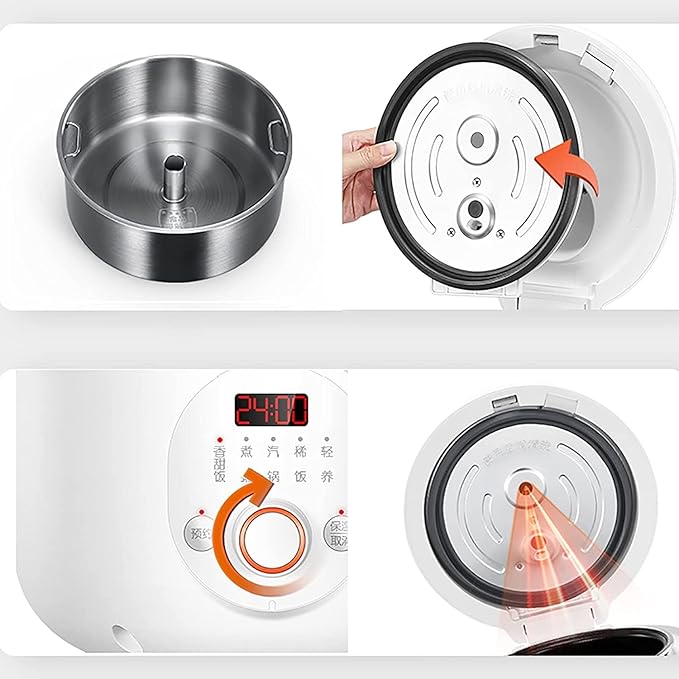 Low-Sugar Rice Cooker Household Multi-Function Rice Cooker Rice Soup Separated Thicken Non-Stick Liner for 1-3 People