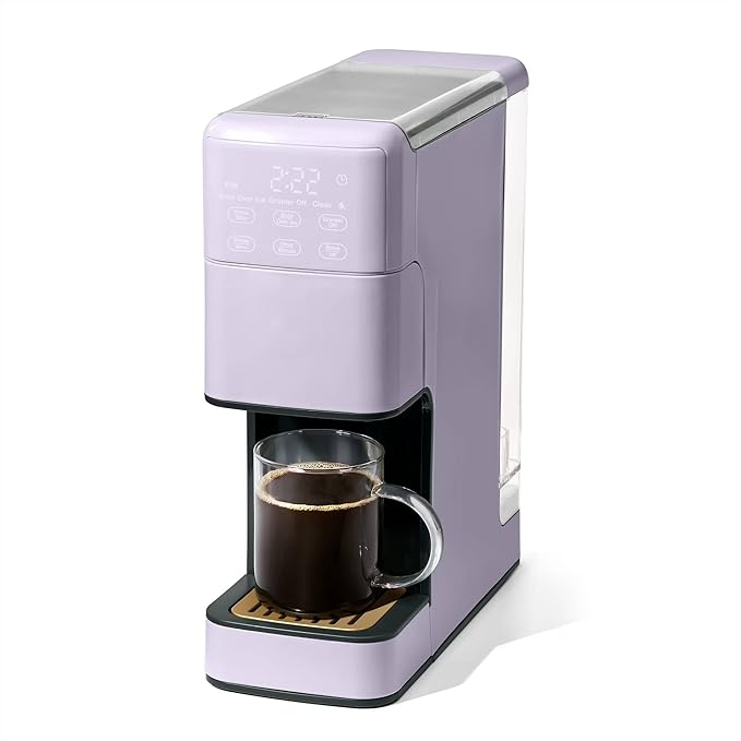 Perfect Grind™ Programmable Single Serve Coffee Maker White Icing by Drew Barrymore (Lavender)