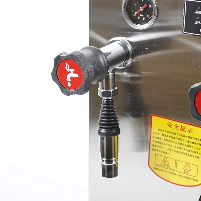 Commercial Milk Frother 8L Commercial Espresso Coffee Steam Water Boiling Machine with LED Display 2500W Milk Foam Machine 110V for Cafe Coffee Tea Shop Home
