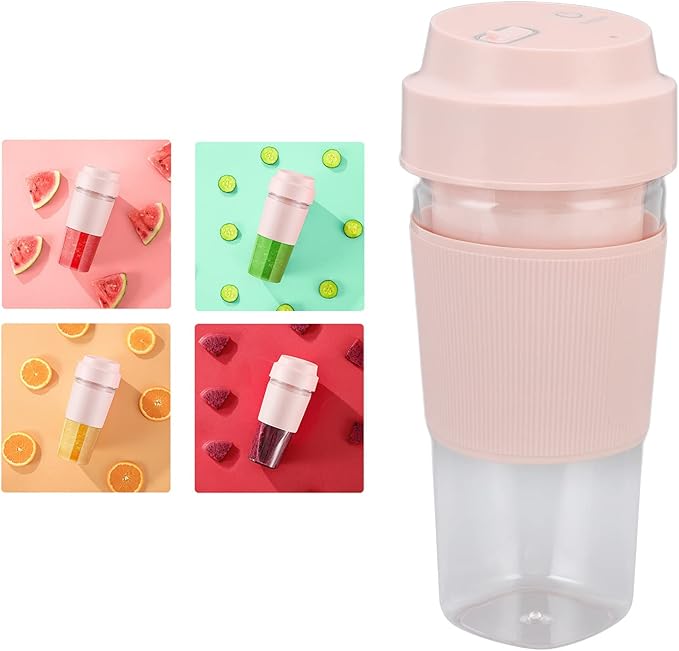 Portable Electric Juicer Cup 300ML USB Charging Handheld Electric Blender Cup with Stainless Steel Blades Make Ice Gaza Milkshakes Juice (#1)