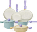 Neoflam Better Finger Cookware Set - All in One 8-Piece Non-Stick Ceramic Coated Pots and Pans