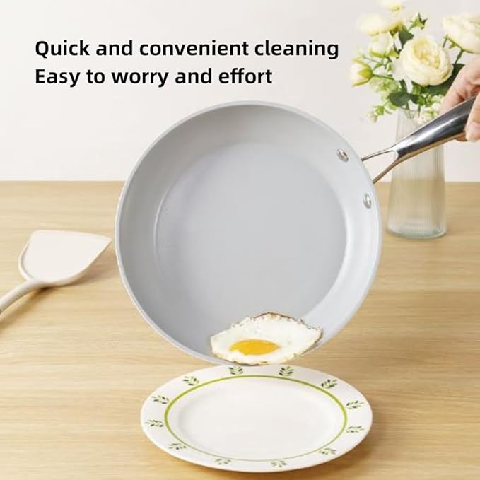 Nonstick Pots and Pans Set 5 Piece Cookware Set with Detachable HandleCeramic Non Stick Pot 5-Piece Set Frying Pan Soup Pot Set Stove Universal