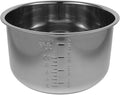 Lurrose Rice Cooker Liner Stainless Rice Cooker Replace Inner Pressure Cooker Liner Cooking Pot Inner for Kitchen 5L