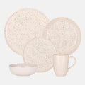 Oxford Contempo Vanilla Stoneware 20 Piece Dinnerware Set Service for 4