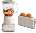 BELLA 10 speed Flip &amp Store Countertop Blender + 2 Slice Slim toaster Fits-anywhere™ Kitchenware Smart Toaster w 6 Shades Control &amp Smoothie Blender w 48oz Capacity Pitcher Oatmilk