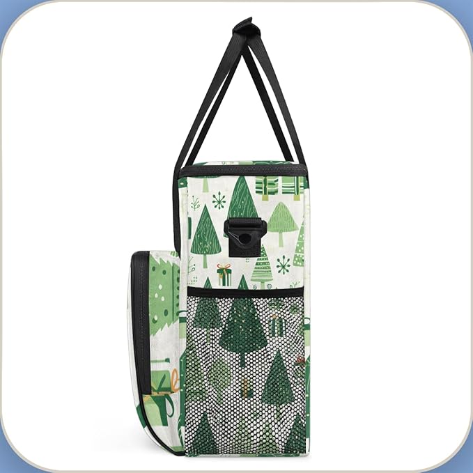 Lovely Tree Coffee Maker Carrying Bag Christmas Tree Travel Storage Bag Compatible with K-Mini or K-Mini Plus Single Serve Coffee Brewer Carrying Case with Multiple Pockets &amp Shoulder Strap