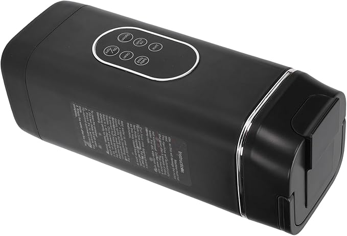 Portable Blender 12 Vane/Wing System Digital Display USB Rechargeable Personal Blender with 420ML Cup for Travel Outdoor Sports (Black)
