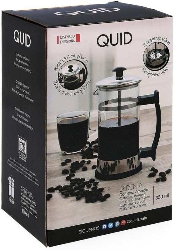 Quid Serenia Coffee maker Glass with plunger 35cl Boron Recyclable