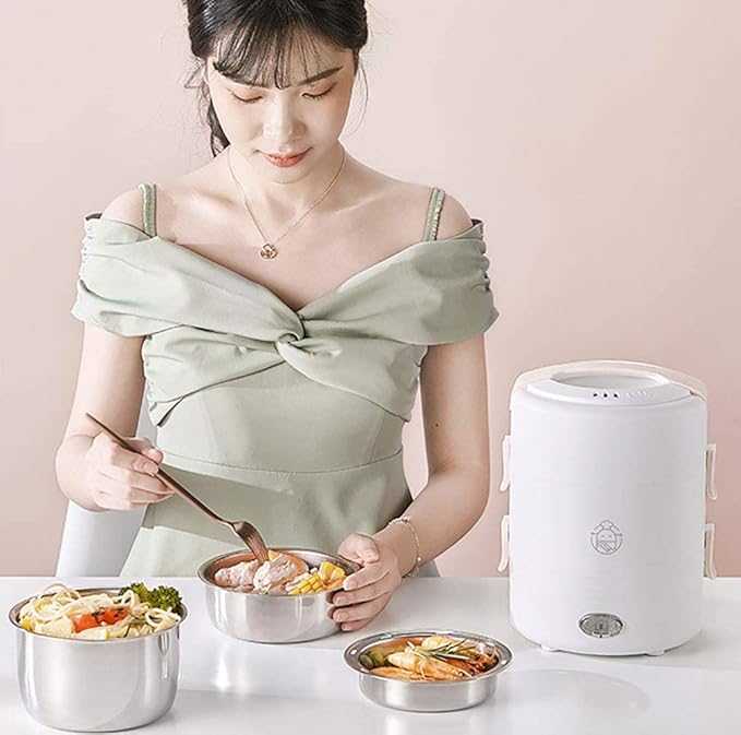 2L large capacity Rice Steamer 270W Rice CookersOne Key OperationNon-Stick Inner Pot Automatic Cooking Easy CleaningKeep warm