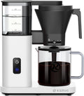 Kismile 8-Cup Drip Coffee MakerRapid Heating System for Seconds BrewingAutomatic Pour Over Coffee MachineDetachable Water TankDeep Cold Brew &amp Keep Warm 40 Min Easy to Clean (White)