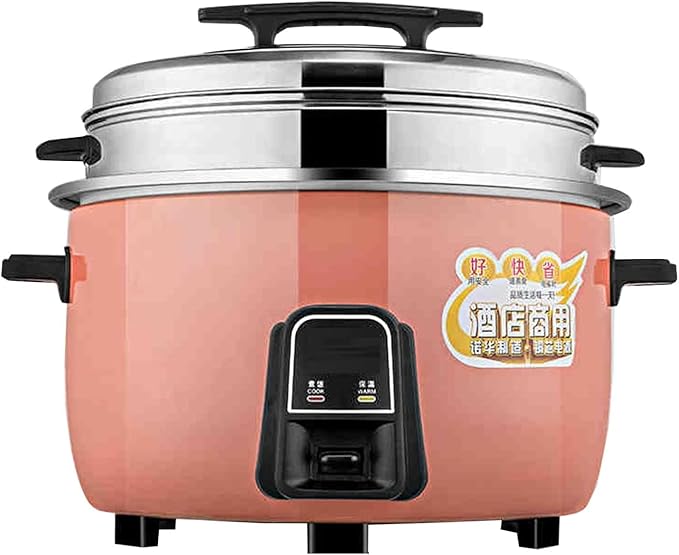 Rice Cooker with Steamer Large Capacity Canteen Hotel Commercial Hotel Home Old-Fashioned Insulated Rice Cooker for 8-60 People (45L) ()