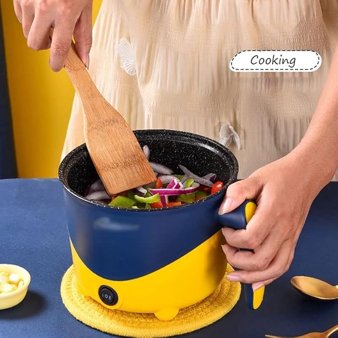 Household Electric Cooking Machine 1-2 People Hot Pot Single/Double Layer Non-Stick Pan Multifunction Electric Rice Cooker (Color : B Size : One Size) (A One Size)