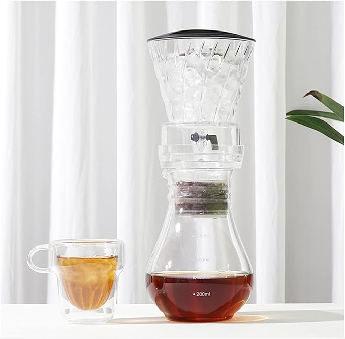 Ice Drip Coffee Pot Drip Cold Brew Glass Coffee Maker Filter Glass Percolators Espresso Kitchen Pot Ice Cold Brew Pots Brewer Kitchen MachineA