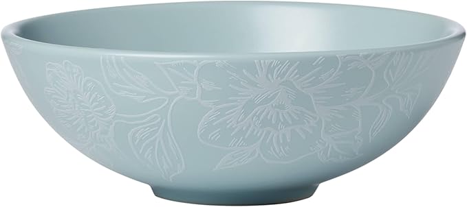 Oneida 897393 Roseto 12-Piece Dinnerware Set French Blue