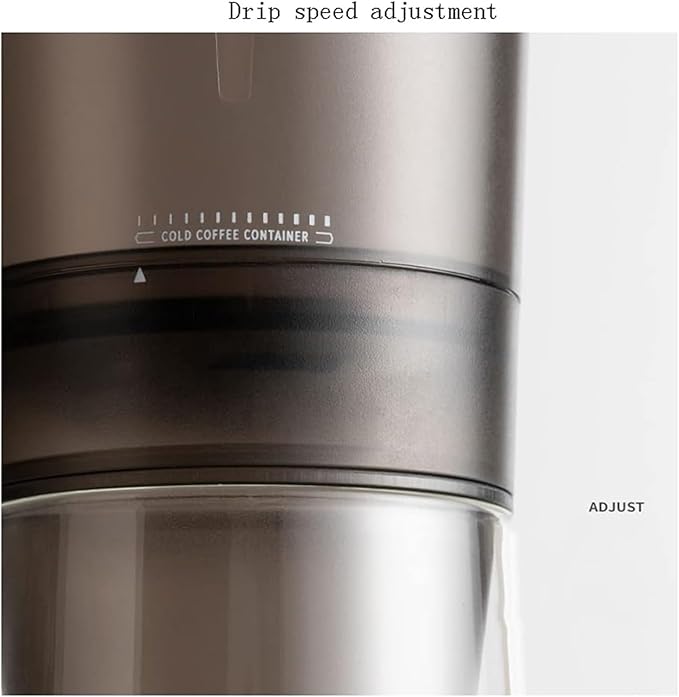 Siphon Coffee Maker Syphon Coffee Maker Glass Ice Cold Dripper Coffee And Tea Maker Dripper Coffee Brewer Maker With Adjustable Water Flow Stainless Steel Filter