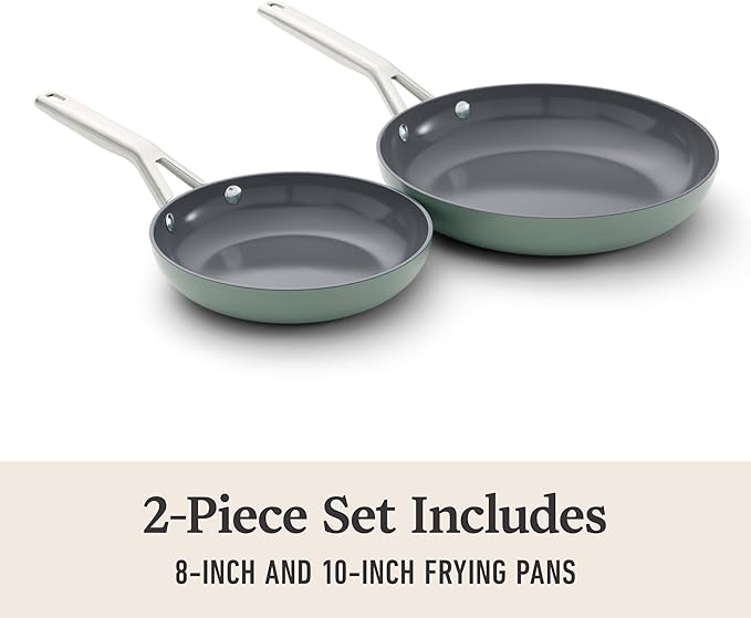 Calphalon® Ceramic Nonstick 8 and 10 Frying Pan Set Silver Ash